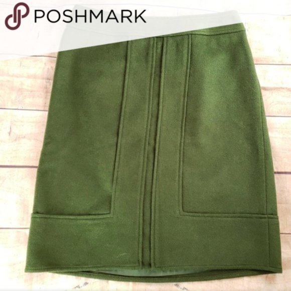 Ann Taylor Wool Blend Pencil Skirt Size 2 - Picture 2 of 6